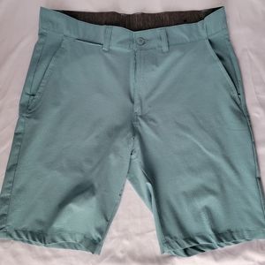 SPLIT Co. Lightweight Hybrid Men's Teal Board Shorts, size 32